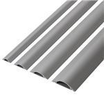 エレコム 床用モール 1m/グレー LD-GA1507/LG