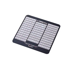 エレコム ローマ字変換対応 マウスパッド(ブラック) MP-067BK