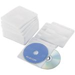 エレコム 2穴付 不織布CD/DVDケース(両面収納/100枚/ホワイト) CCD-019LWH