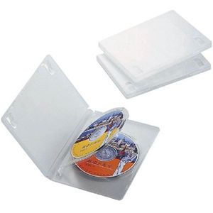 エレコム DVDトールケース(3枚/クリア/3個) CCD-DVD07CR