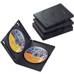 エレコム DVDトールケース(2枚/ブラック/5個) CCD-DVD05BK