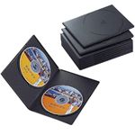 エレコム スリムDVDトールケース(2枚/ブラック/10個) CCD-DVDS06BK