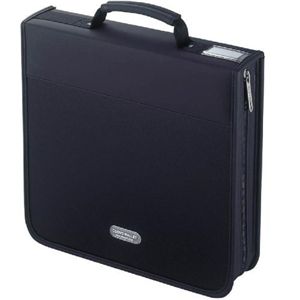 エレコム CD/DVDウォレット(160枚収納/ブラック) CCD-W160BK