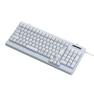 エレコム USB/PS/2対応 コンパクトフルキーボード(ライトグレー) TK-UP01MALG