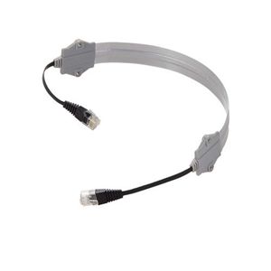 エレコム 高耐久すきま用アルミ強化フラット カテゴリー5e準拠 LANケーブル(ストレート/0.5m/シルバー) LD-VAPF/SV05