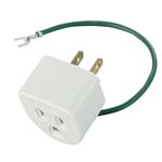 エレコム OAアダプタ 3P->2P(ノイズ対策機能 雷ガード機能付) T-H32N