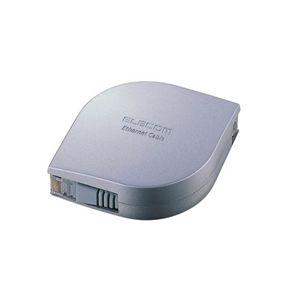 エレコム カテゴリー5E 準拠 携帯用 超スリムLANケーブル(2m/シルバー) LD-MCTF/SV2