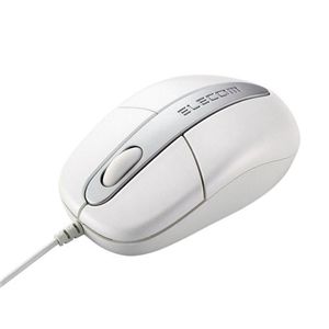 エレコム USB/PS/2対応 オプティカル ホイールマウス(ホワイト) M-M1UP2RWH