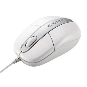 エレコム USB/PS/2対応 オプティカル ホイールマウス ラージサイズ(ホワイト) M-M2UP2RWH