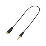 エレコム ヘッドホンちょっと延長コード 0.7m ブラック EHP-CT13G/07BK