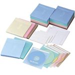 エレコム 不織布CD/DVDケース(300枚セット) 5色パック CCD-016XL5C