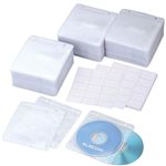 エレコム 不織布CD/DVDケース(300枚セット) ホワイト CCD-019XLWH