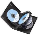 エレコム DVDトールケース(7枚収納) ブラック CCD-DVD09BK