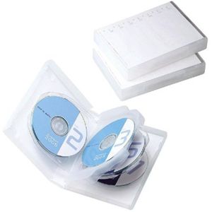 エレコム DVDトールケース(7枚収納) クリア CCD-DVD10CR