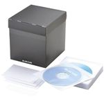 エレコム 不織布CD/DVDケース専用ボックス ブラック CCD-028BK