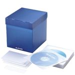 エレコム 不織布CD/DVDケース専用ボックス ブルー CCD-028BU