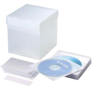 エレコム 不織布CD/DVDケース専用ボックス ガラス CCD-028CR