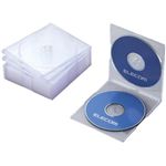 エレコム CD/DVDケース スリム 2枚収納10パック(クリア) CCD-017DCR