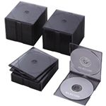 エレコム CD/DVDケース スリム 2枚収納50パック(クリアブラック) CCD-017DLCBK
