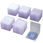 エレコム CD/DVDケース スリム 1枚収納100パック(クリア) CCD-017XLCR