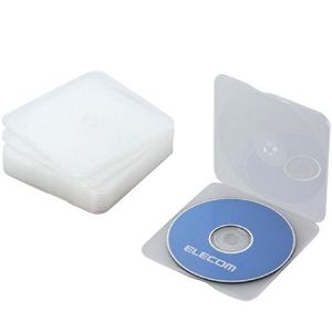 エレコム CD/DVDケース ポリプロピレン製1枚収納10パック(クリア) CCD-029CR