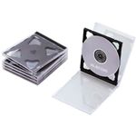 エレコム CD/DVDケース 標準 2枚収納5パック(ブラック) CCD-030DBK