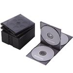 エレコム CD/DVDケース 標準 4枚収納10パック(クリアブラック) CCD-030FCBK