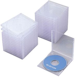 エレコム CD/DVDケース 標準 1枚収納30パック(クリア) CCD-030LCR