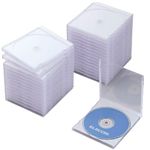 エレコム CD/DVDケース 標準 1枚収納30パック(ホワイト) CCD-030LWH