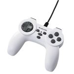 エレコム PS10ボタン配列ゲームパッド (ホワイト) JC-U2410TWH