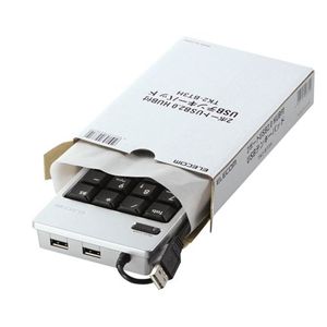 エレコム 2ポートUSB2.0HUB付テンキーパッド TK2-BT3H