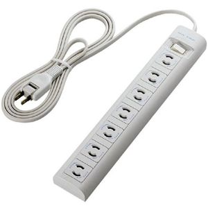 エレコム 抜け止めマグネット雷タップ (2Pプラグ仕様 2.0m) T-Y04A