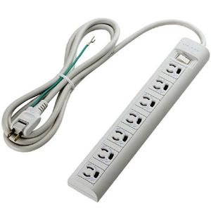 エレコム 抜け止めマグネット雷タップ(アースコード付2Pプラグ仕様 2.0m) T-Y05A