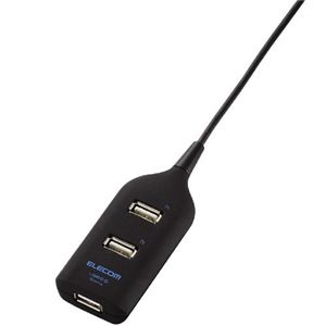 エレコム これハブ。タップタイプ 3ポート 1M(ブラック) U2H-TAP1310BBK