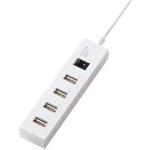 エレコム これハブ。スイッチ付 4ポート(ホワイト) U2H-TAP3420SWH