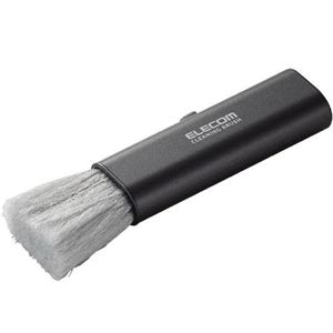 エレコム コンパクト収納ブラシ 静電気除去タイプ (ブラック) KBR-007BK