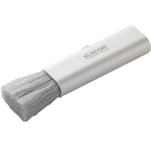 エレコム コンパクト収納ブラシ 静電気除去タイプ (ホワイト) KBR-007WH
