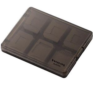 エレコム メモリカードケース 大容量タイプ microSD用(クリアブラック) CMC-06MC
