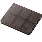 エレコム メモリカードケース 大容量タイプ microSD用(クリアブラック) CMC-06MC