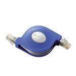 エレコム Cat5準拠携帯巻取LANケーブル 2.5m(ブルー) LD-MCTU/BU2