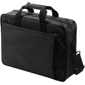エレコム 15.4インチワイドノートPC対応 太マチ・大容量キャリングバッグ(ブラック) BM-CA10BK