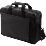 エレコム 15.4インチワイドノートPC対応 太マチ・大容量キャリングバッグ(ブラック) BM-CA10BK