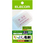 エレコム なっとく名刺 ルミネイト 20枚入り(スノー) MT-FMC1SN