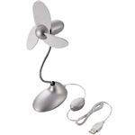 エレコム USB扇風機 ハイパワー&静音設計 ON/OFFスイッチ付 台座付タイプ FAN-U16SV
