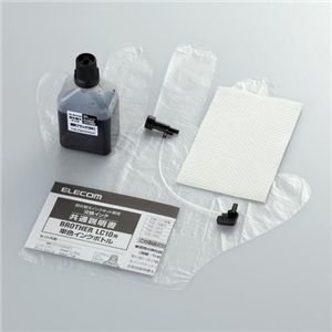 エレコム ブラザーインクジェットプリンタ専用詰替インク LC10対応 3回詰替タイプ(ブラック) THB-10BK3