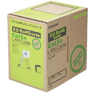 エレコム EU RoHS指令準拠 CAT5E対応 LANケーブル 300m/リール巻(ブルー) LD-CT/BU300/RS