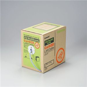 エレコム EU RoHS指令準拠 CAT6対応 LANケーブル 100m/リール巻(ブルー) LD-CT6/BU100/RS