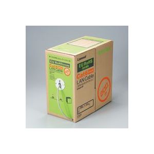 エレコム EU RoHS指令準拠 CAT6対応 LANケーブル 300m/リール巻(ライトグレー) LD-CT6/LG300/RS
