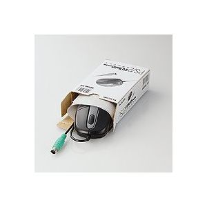 エレコム EU RoHS指令準拠 PS/2 光学式マウス スタンダードサイズ/簡易パッケージ(ブラック) M-M2P2RBK/RS