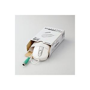 エレコム EU RoHS指令準拠 PS/2 光学式マウス スタンダードサイズ/簡易パッケージ(ホワイト) M-M2P2RWH/RS